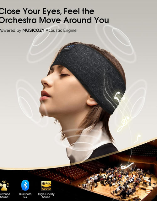 Load image into Gallery viewer, Sleep Headphones Bluetooth 5.2 Headband, Sports Wireless Earphones Music Sleeping Eye Mask Earbuds with HD Stereo Speaker for Mom Women Men Teen Running Cool Gadgets Unique Gifts
