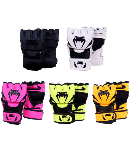 Mma Gloves Sparring Gear Waterproof Boxing Gloves for Adult Unisex Men Women Pink