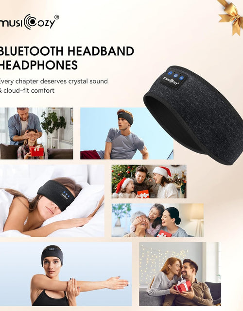Load image into Gallery viewer, Sleep Headphones Bluetooth 5.2 Headband, Sports Wireless Earphones Music Sleeping Eye Mask Earbuds with HD Stereo Speaker for Mom Women Men Teen Running Cool Gadgets Unique Gifts
