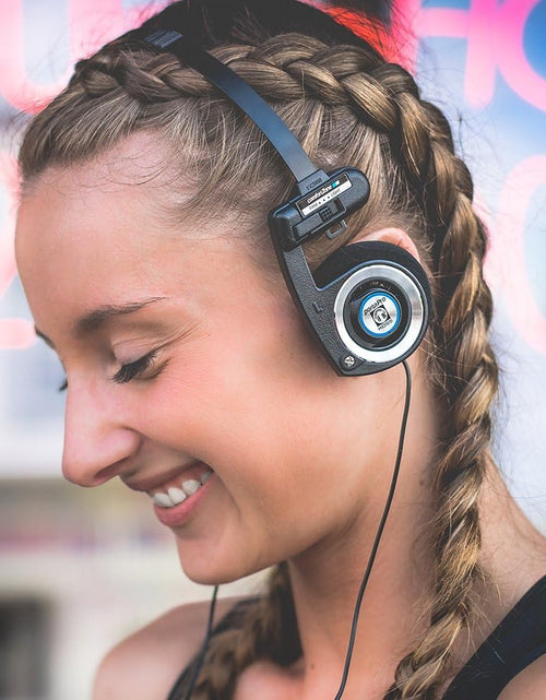 Load image into Gallery viewer, Porta Pro Black on Ear Headphones with Case Black
