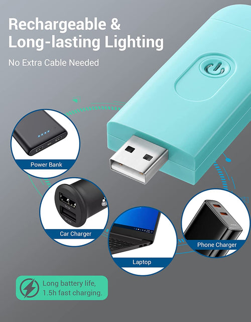 Load image into Gallery viewer, Amber Book Light, USB Rechargeble Book Light for Reading in Bed, Clip on Book Light, Brightness Adjustable, Sleep Aid Light, Warm White (Blue)
