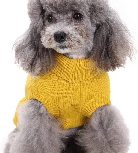 Small Dog Sweaters Knitted Pet Cat Sweater Warm Dog Sweatshirt Dog Winter Clothes Kitten Puppy Sweater