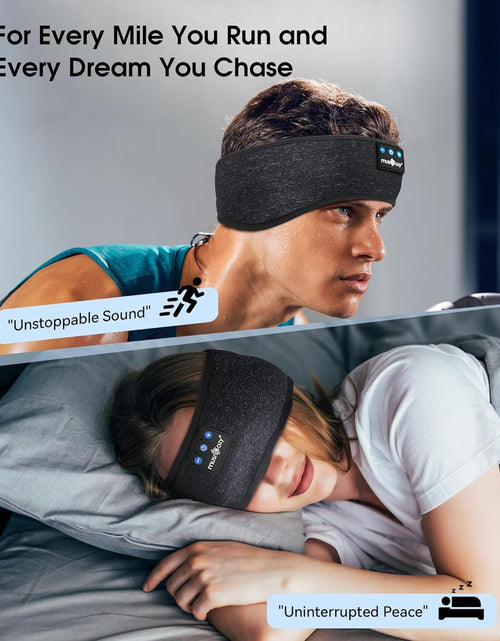 Load image into Gallery viewer, Sleep Headphones Bluetooth 5.2 Headband, Sports Wireless Earphones Music Sleeping Eye Mask Earbuds with HD Stereo Speaker for Mom Women Men Teen Running Cool Gadgets Unique Gifts

