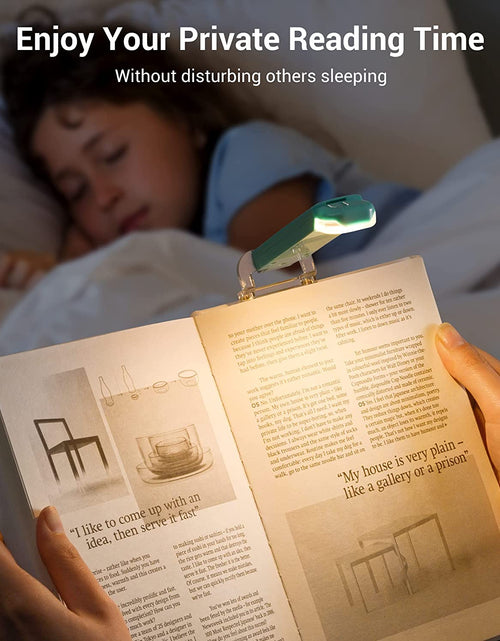 Load image into Gallery viewer, Amber Book Light, USB Rechargeble Book Light for Reading in Bed, Clip on Book Light, Brightness Adjustable, Sleep Aid Light, Warm White (Blue)
